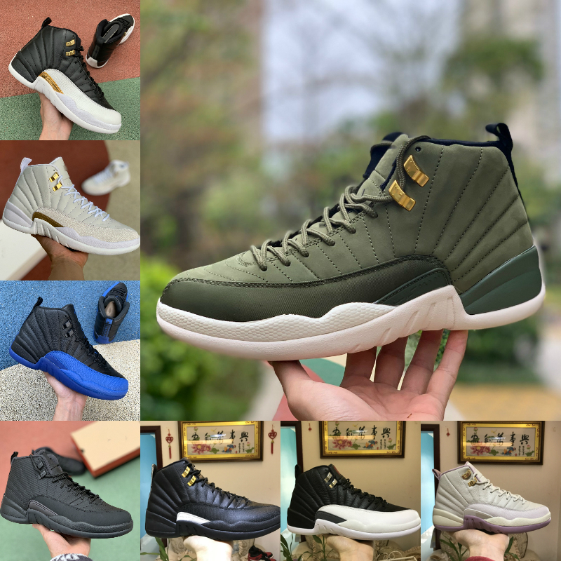 

Sell High Quality 12 12s Men's Basketball Shoes Black Gold White Blue Ovo Chinese Year Taxi Neon Gradient University Bordeaux Red Indigo Designer Sneakers, 001
