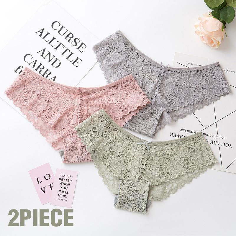 

Women's Panties Women Sexy Lace Lingerie Low-waist Embroidery Tempting Briefs Transparent Hollow Out Underwear Female Underpants, Style 7