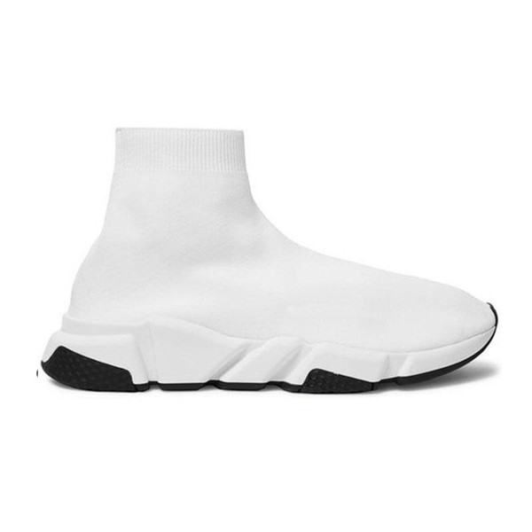 

[Shipped ASAP] 2021 designer men womens Casual casual Shoes Black White TripleS speed trainer Stretch-Knit sock boots runners sneakers 36-45