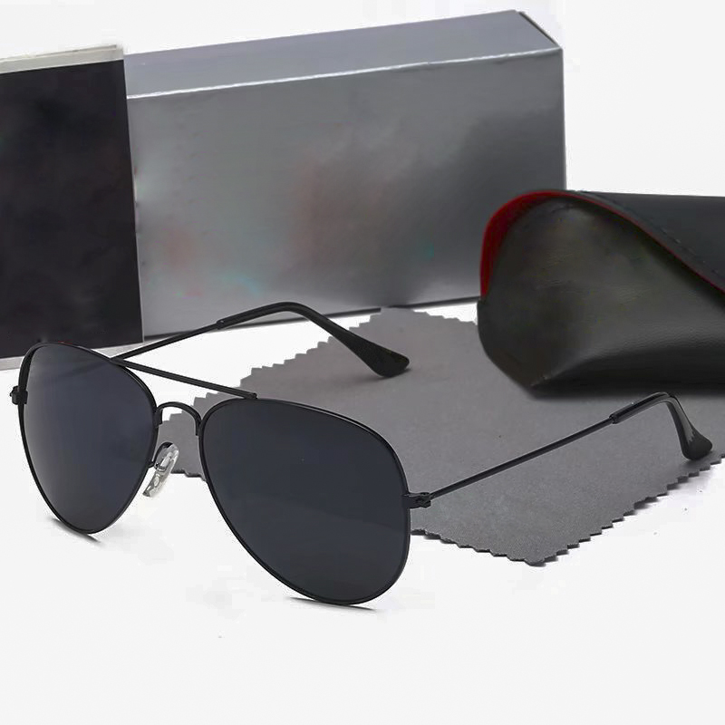 

Good Quality Brand designer Sunglasses Women Men Pilot Uv400 Sun Glasses Mens Alloys Frame Eyeglasses 58 62mm Glass Lens With Cases