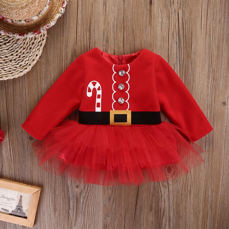 

Girl's Dresses 2021 Christmas Baby Dress Princess Toddler Girl Clothes Tulle Tutu Party Outfits Costume 0-24M, Red;yellow