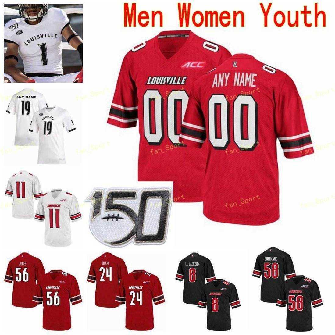 

NCAA College Jerseys Louisville Cardinals 1 Chatarius Atwell 10 Jaire Alexander 10 Javian Hawkins 16 Johnny Unitas Football Stitched, Black