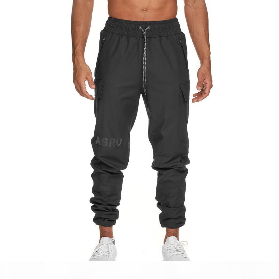 

Mens sport pants ASRV New Casual Long Sports Pants Loose Breathable Printing AV Male quick dry running pants Size M-3XL, Black