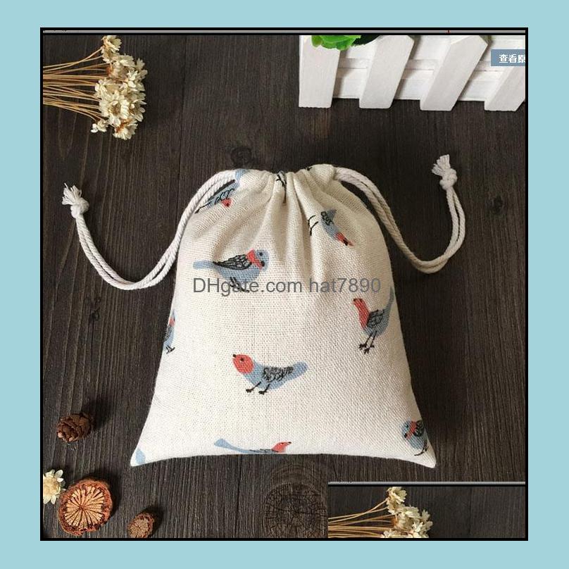 

Pouches, Bags Packaging & Display Retro Bird Jewelry Gift Pouch 9X12Cm 10X15Cm 13X17Cm Pack Of 50 Birthday Party Wedding Favor Bag Drop Deli