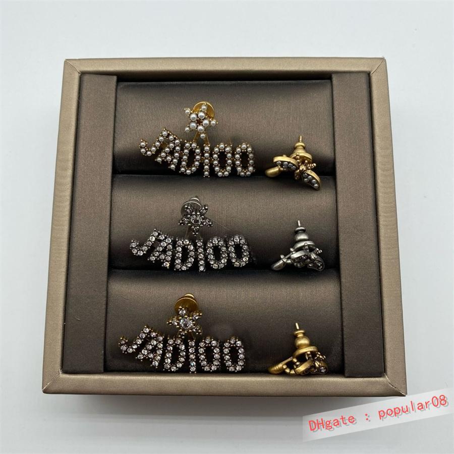 

D family / Dijia old bee asymmetric personality star net red same Earrings earring femalej