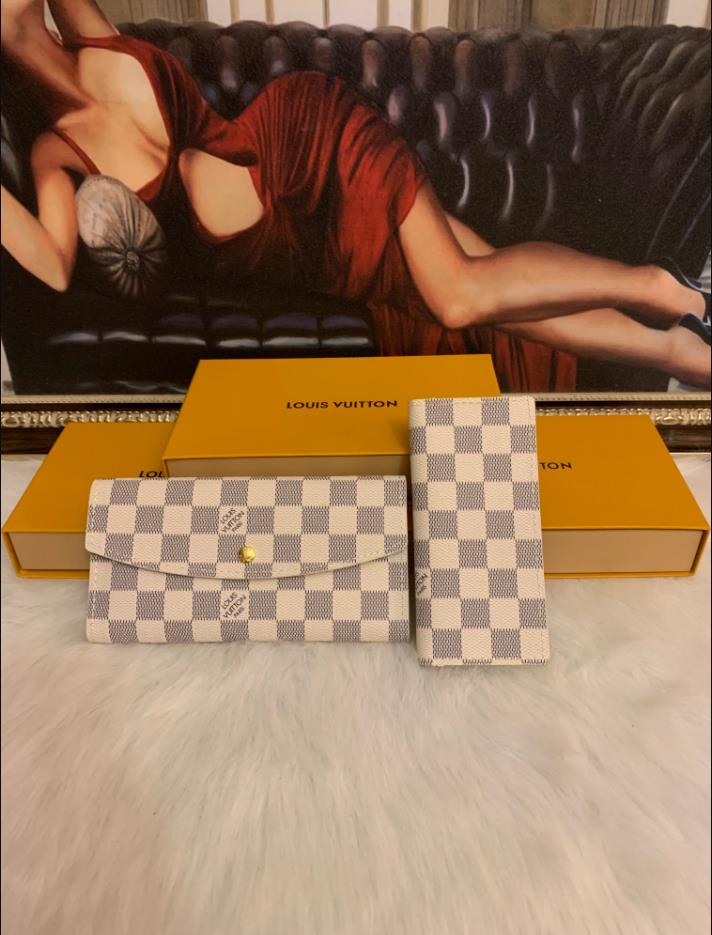 

lv LOUIS BAG VITTON fashion single zipper designer men women wallet lady ladies long purse with orange box card 6017, Red;black