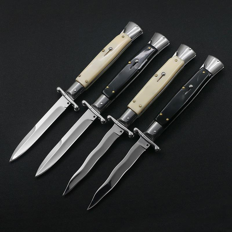 

Italian Style 10 Inch Infidel Mafia Automatic Knife Single Action Self Defense Hunting Camping Auto Knives Godfather 920 Exocet UT85 UT88 BM 3310 9600 3551 4600 DOC