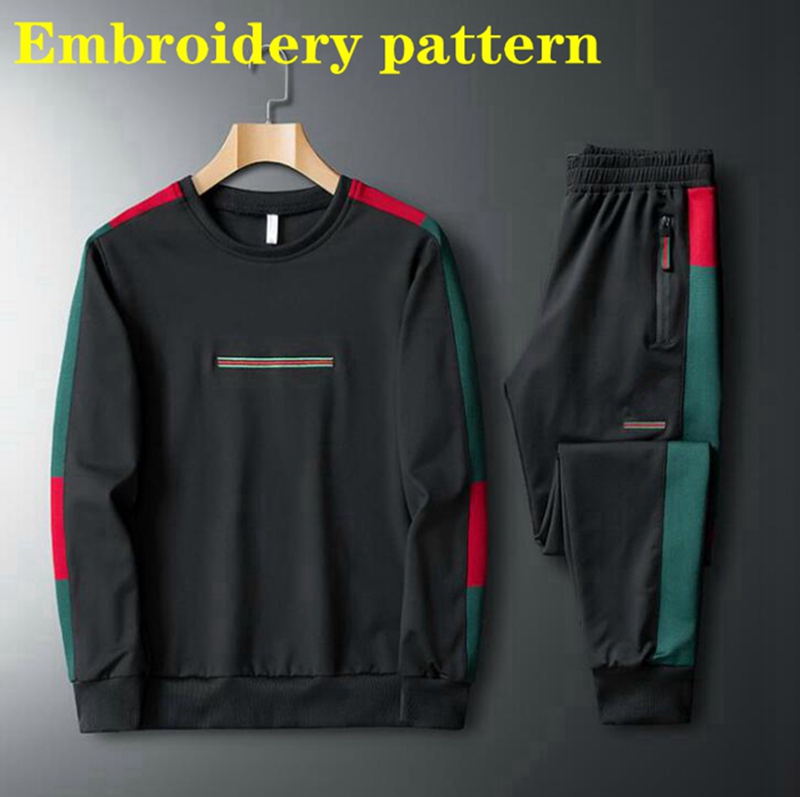 

Men's set sweatsuit Embroidery Tracksuit Women Men hoodies + pants Mens Clothing Sweatshirt Pullover Casual Tennis Sport Tracksuits male female Sweat Suits NO.5D, Customize