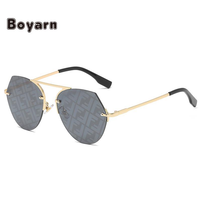 Sunglasses Boyarn 2021 FF Fashion Trend For Men And Women, Personality Round Frame Simple Design, Versatile Glass