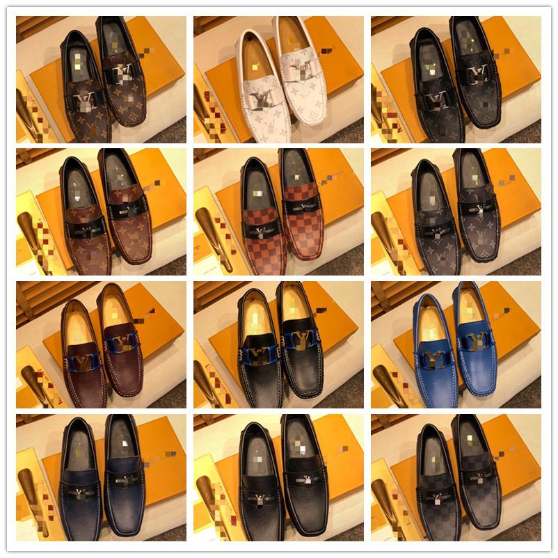 

A1 Leather Men's Dress Shoes Handmade Office Business Wedding Blue Black Luxury Lace Up Formal Oxfords Mens SIZE 38-46, #18