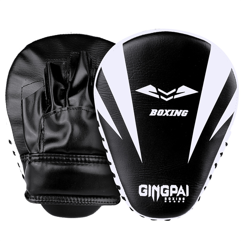 

Factory wholesale 2 PCS Kick Boxing Gloves Pad Punch Target Bag Men MMA PU Karate Muay Thai Free Fight Sanda Training Adults Kids Equipment