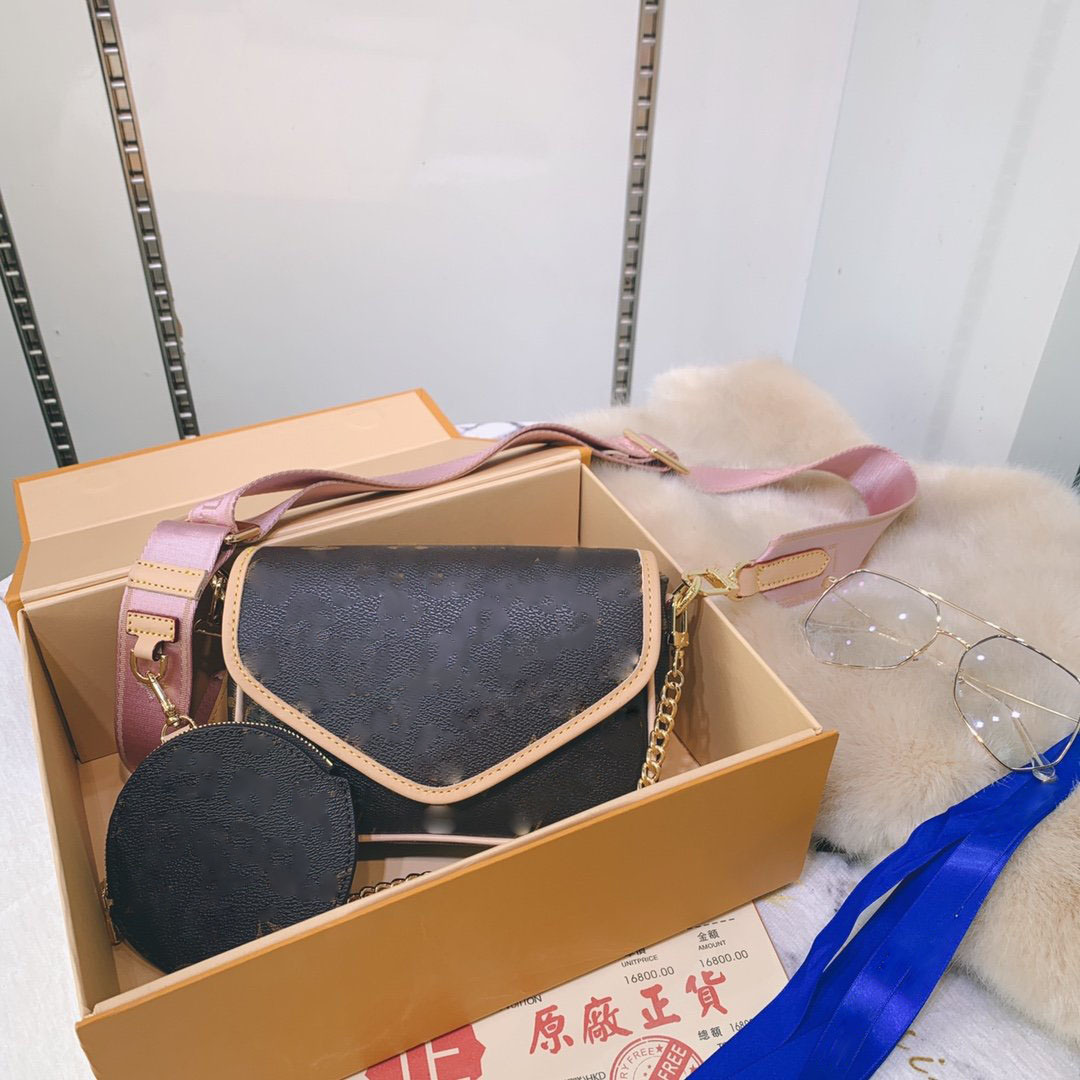 

2021 Damier Azur Pochette Felicie Shoulder Bag Size:19*13*5CM V-187