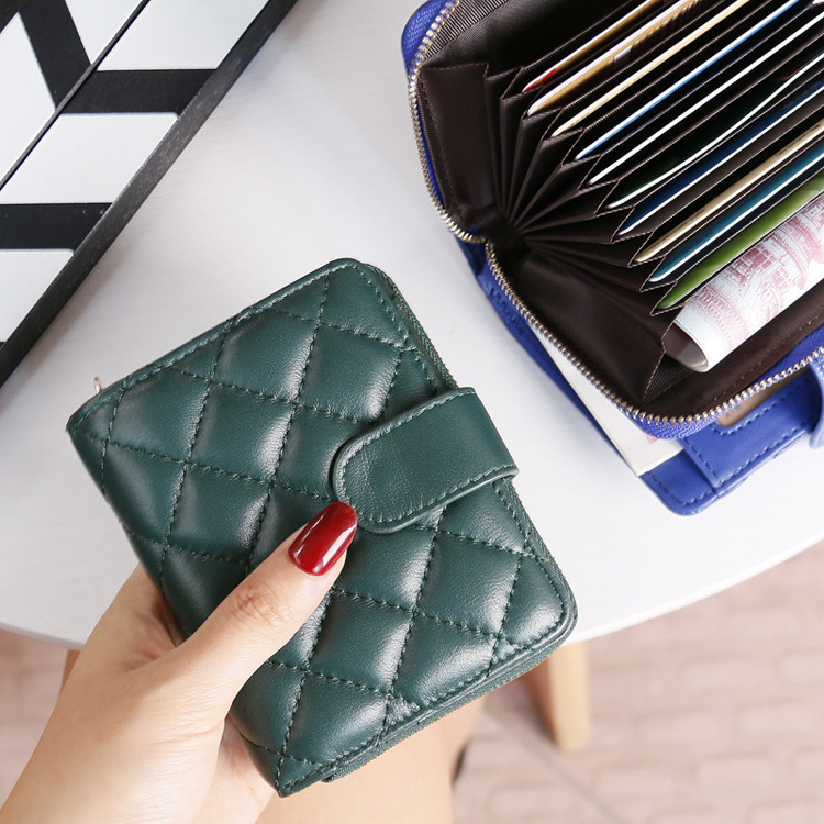 

2022 card wallet Card Holder Designer Purse Coin 20SS girl womens Luxurys folding Hand Bags classic ladies lady clutch Fashion style cowhide, White