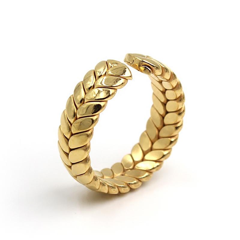 

Cluster Rings Twist Dainty Thin Glod Color Adjustable Ring For Couple Sipmle Korean Finger Jewelry Gifts SR2221