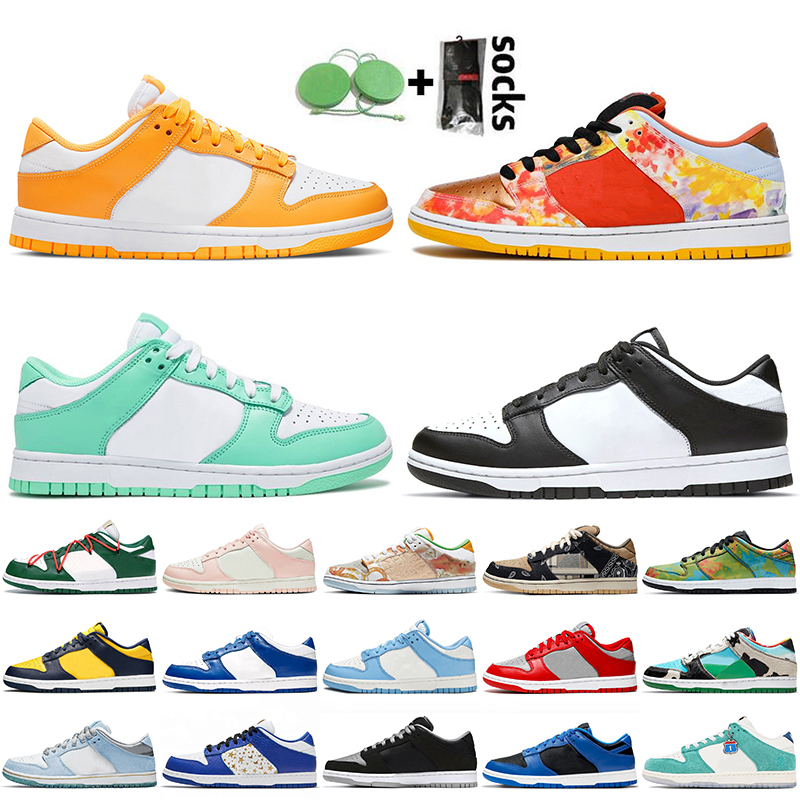 

2021 SB Dunk Running Shoes Laser Orange Street Hawker Green Glow Black White Skateboard Trainers Sneakers Coast Hyper Cobalt Size 36-45