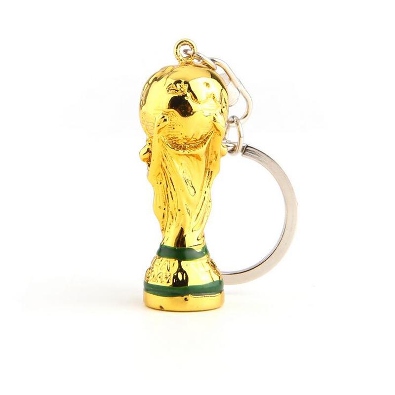 

Keychains Selling Trophy Design Keychain For Football Fans Free DHL 50pcs/lot Made Of Resin Latest Keyring Gift