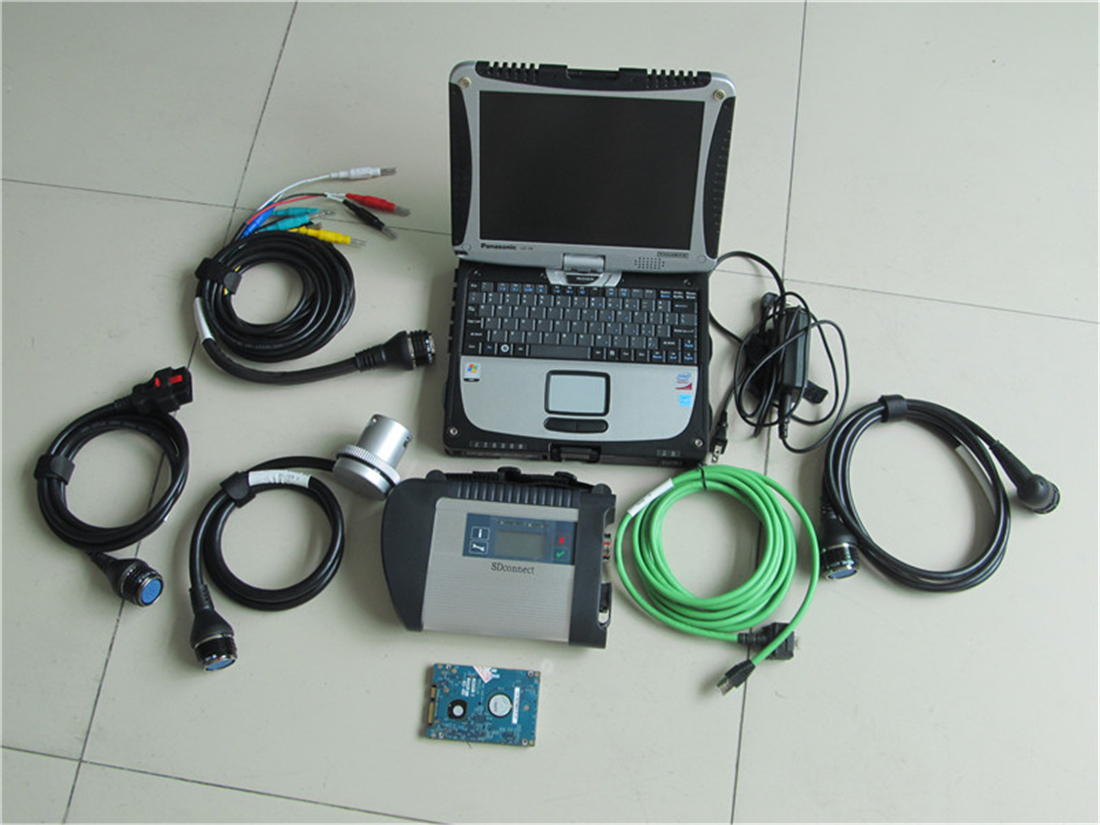 

MB Star C4 SD Compact 4 Tool with V06.2021 Xentry DAS Vediamo HHT DTS in 320GB HDD and Used CF-19 Toughbook