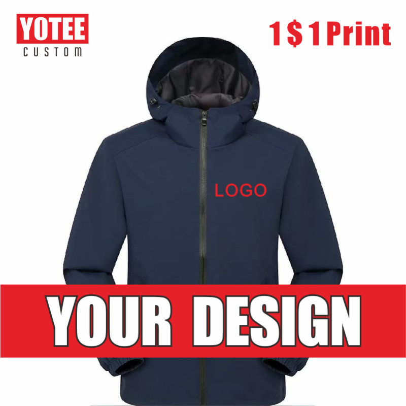 

Men' Vests YOTEE2021 Autumn And Winter Thin Jacket Logo Custom Company Brand Embroidery/Printing Casual Outdoor Windbreaker, Black