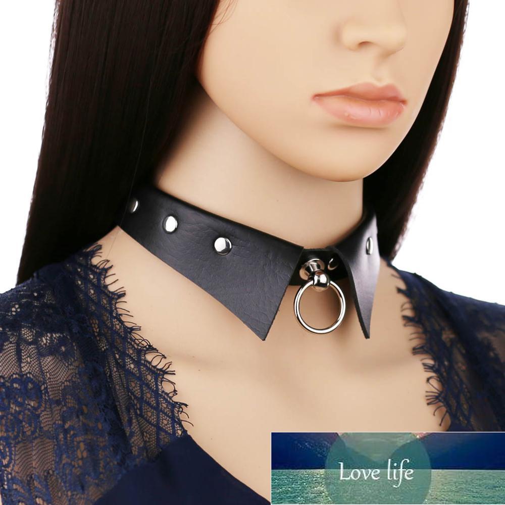 

Black Collar Choker Necklace Gothic Fashion Punk Harajuku Cool Chocker Goth Clothing Accessories For Women