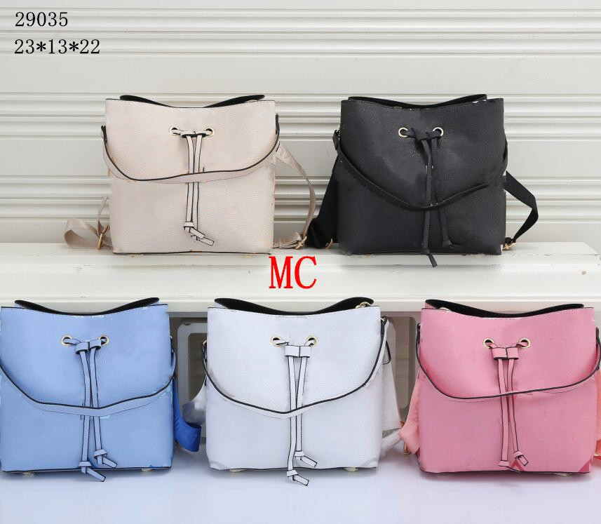 

Women Shoulder Bag Female Leather Fashion Girl Crossbody Neck Pouch Wild Bucket Bags Wide Strap Handbag, Multi-color