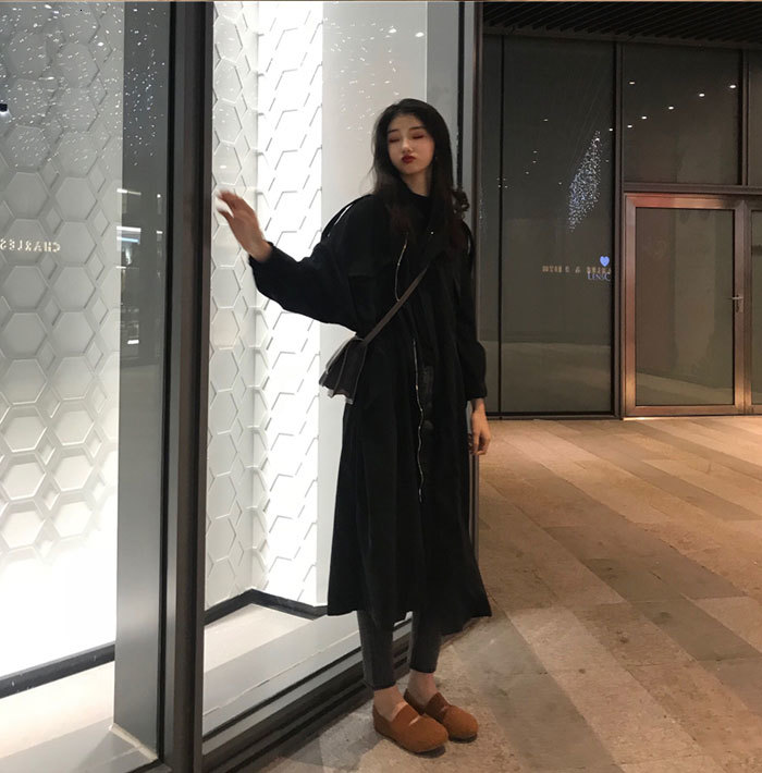 

Women' Trench Coats Female Cardigan Coat O Neck Cloak Sleeve Print Leopard Maxi Cloaks For Women Autumn Vintage Fashion Tide Y96B