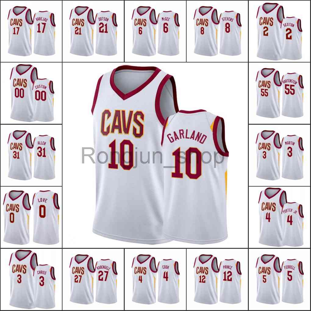 

2021-22 75th Anniversary Printed Mens Basketball Cleveland Kevin Love Collin Sexton Darius Garland Anderson Varejao Jeremiah Martin Cavalier Custom Jersey