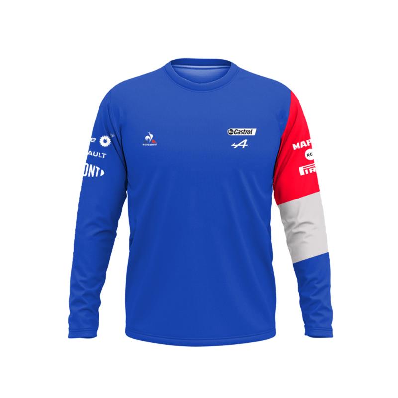 

Men' T-Shirts 2021 Alpine F1 Fernando Alonso Driver T-shirt Men Loose Fashion Shirt Sports Racing Team Speed Surrender MOTO Motorcycle Jers, Alpine 1