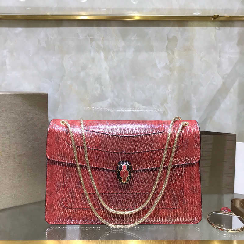 

Brand New women's one-shoulder bag 7A high-end custom quality diagonal cross bag fashion style gold metal accessories Win Red