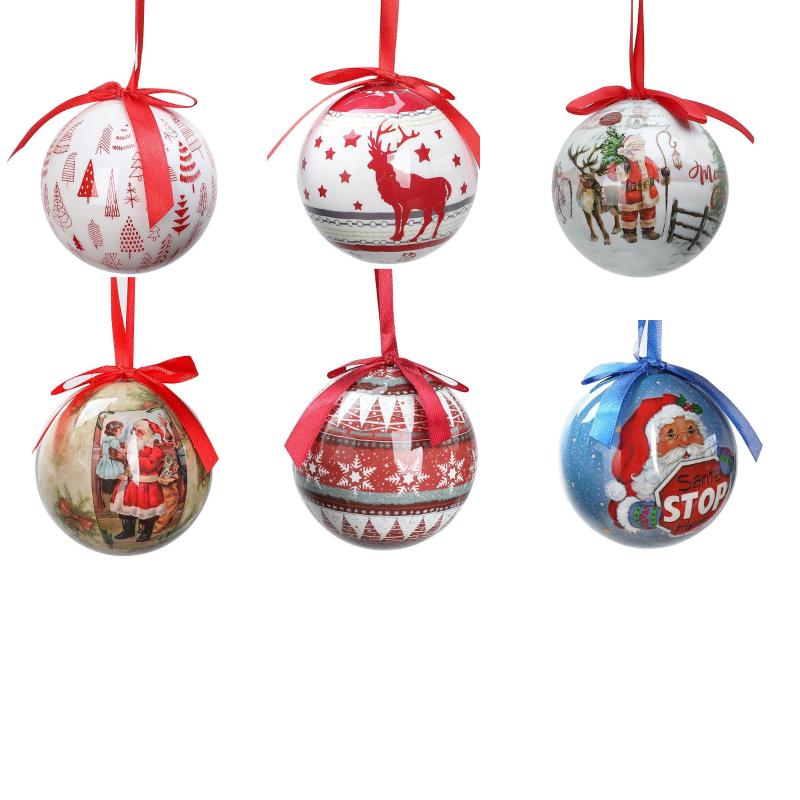 

Christmas Decorations 1PC Tree Balls Pendant Ornaments Hanging Ball Plastic Home Holiday Navidad Year Decor Gifts