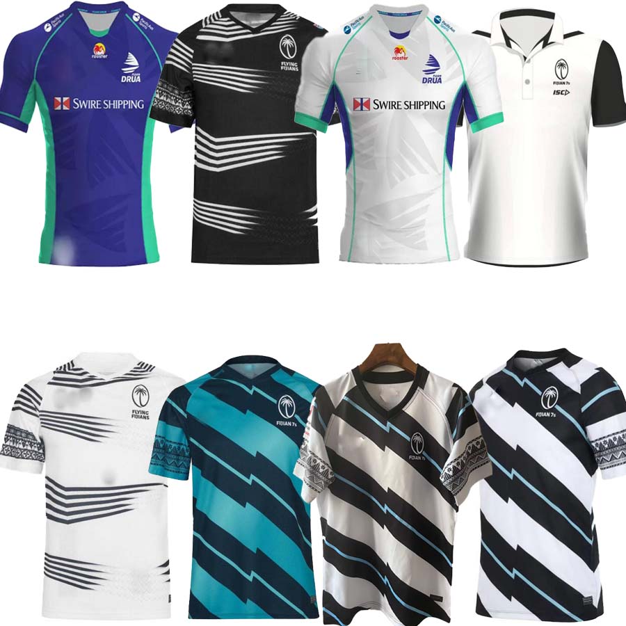 

2021 2022 FIJI rugby jersey 21 22 home away seven 7s top Alternate 15's size S-3XL shirt, Black;gray