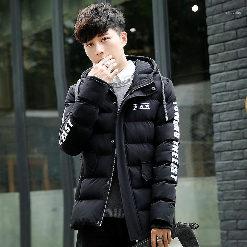 

Men's Down & Parkas Jacket Cotton Winter 2021 Thicken Korean Slim Short Jacket1, Black