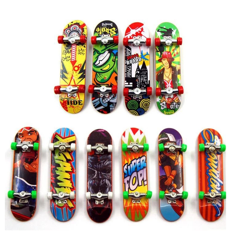 

DHL Fidget Toys Fingerboard Finger Scooter Mini Skateboard Deck Alloy Antistress Tech Slip Sand Stick Toy For Children