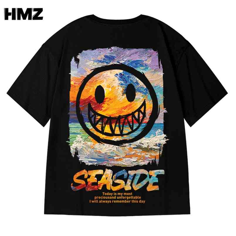 

HMZ Summer Fashion T Shirts Harajuku Men Cotton Oversized Boyfriend Gift Streetwear - For Casual ops 210721, Burgundy