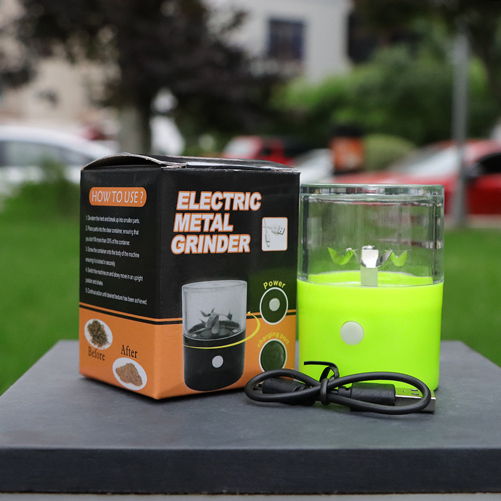 

Cookies Electric smoke grinder USB charging plastic shredder 3 colors With gift box Herbal grinders Smoking Accessories