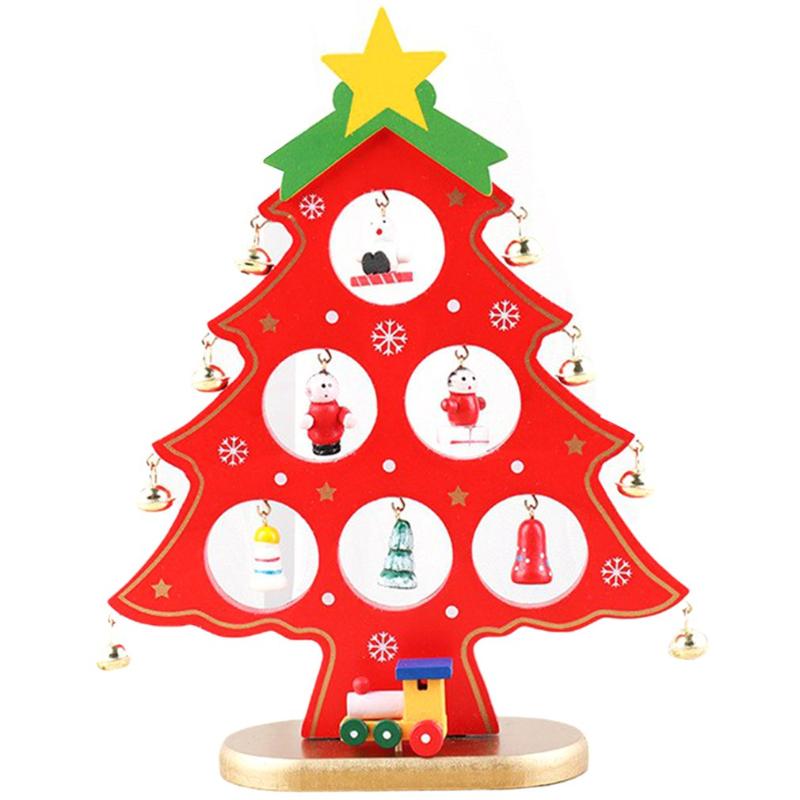

Christmas Decorations Tree Decoration Wooden Desktop Mini Home