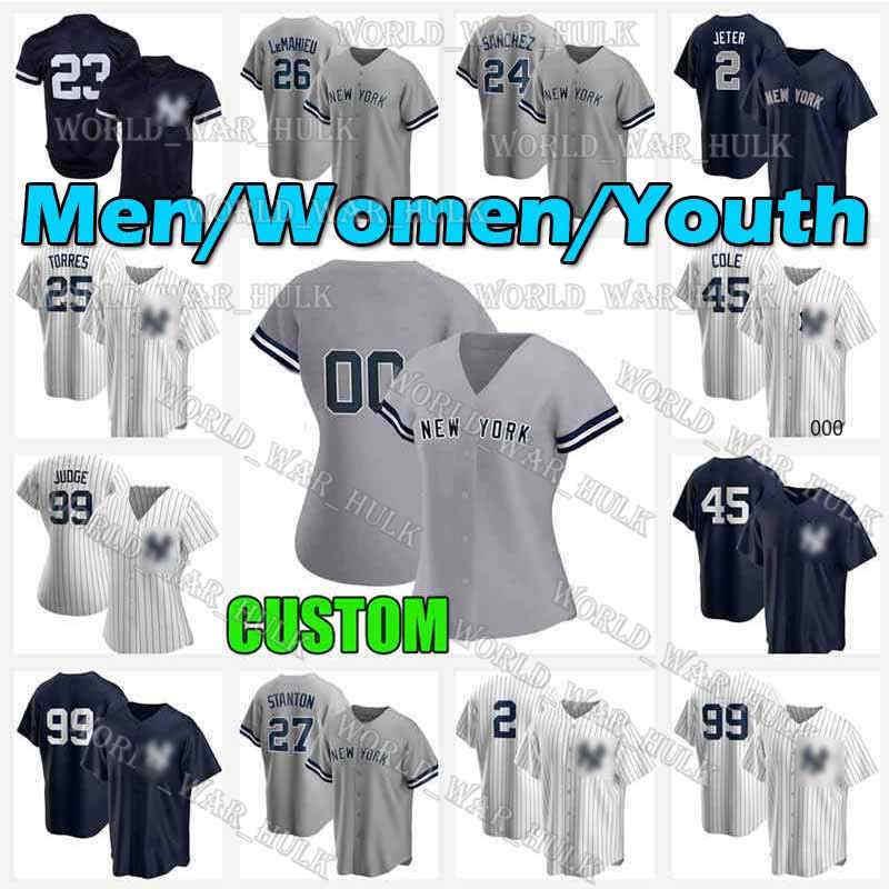 

Mens Youth Women 99 Aaron Judge Gerrit Cole Derek Jeter Jersey 77 Clint Frazier 11 Brett Gardner 59 Luke Voit Mantle DJ LeMahieu 2021, Youth custom new cool base(yj-have name)