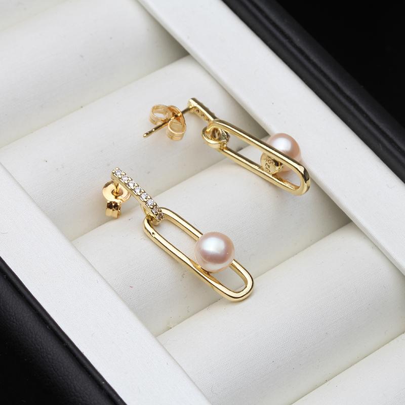

Dangle & Chandelier 925 Sterling Silver Jewelry Pearl Earrings 2021 Fine Natural Stud For Women Wholesale