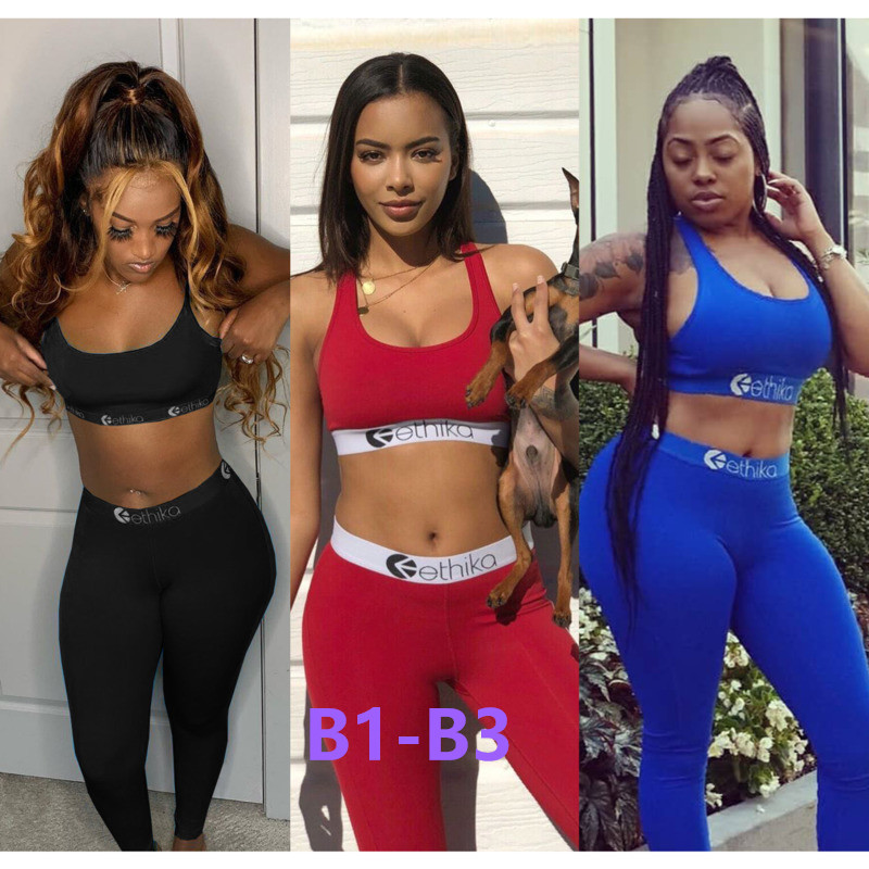 

Women Tracksuits 2 Piece Set Designer Swimwear Ethika Slim Sexy Swimsuit Bikini Suits Vest And Long Pants Swimming Suit Beachwear Lababy198, Black