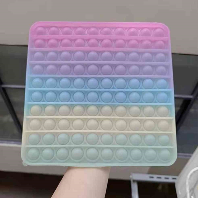 

Heart Square Octagon Circle Round 20CM Push Pop Bubble Popper Super Big Size Tiktok Fidget Sensory Toys Changes Colors In The Sun Light Sens