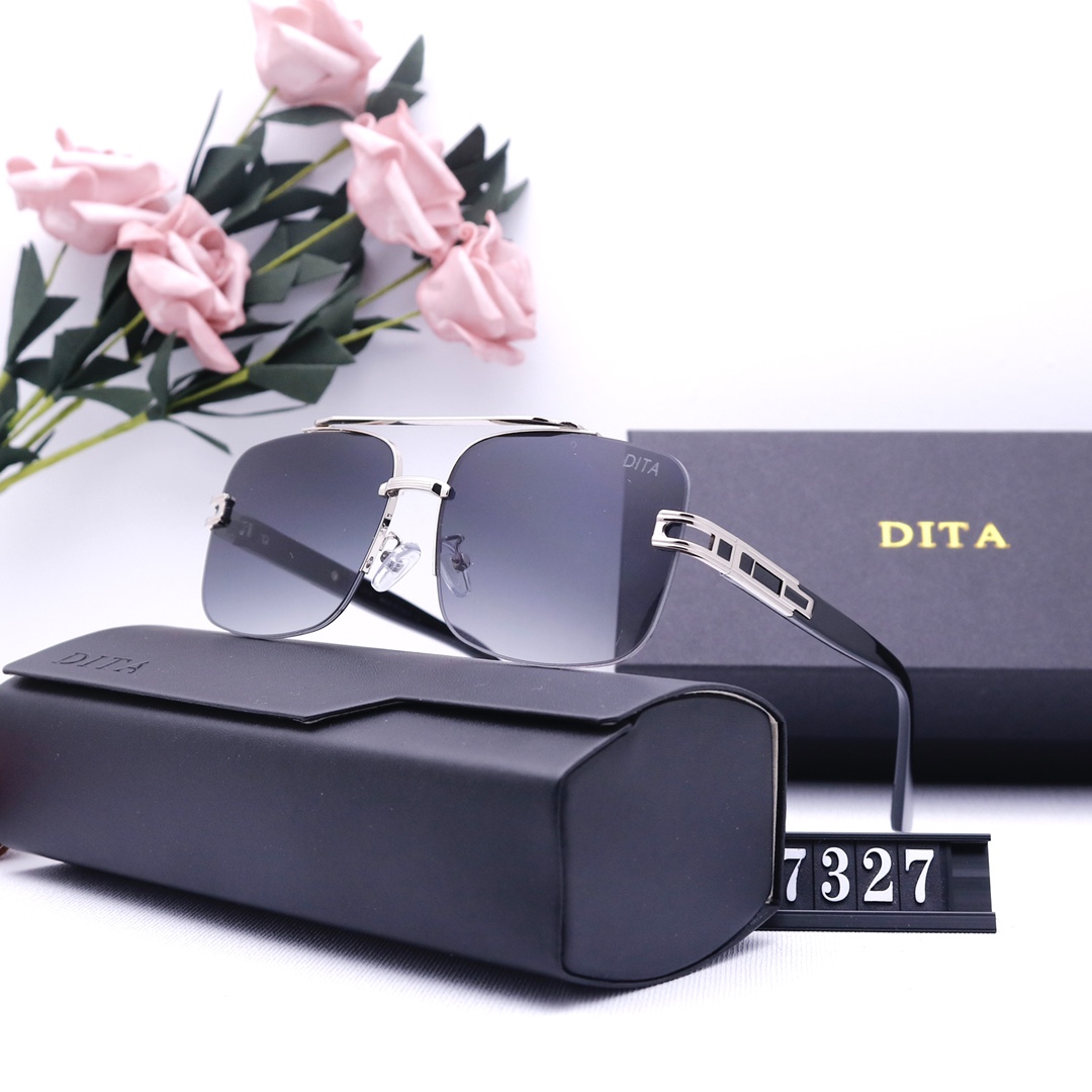 

DITA Man Designer Sunglasses Women Luxury Sun Glasses Plated Square Frame Brand Retro Polarized Fashion Goggle Highly Quality 6 colors 4 styles With Box