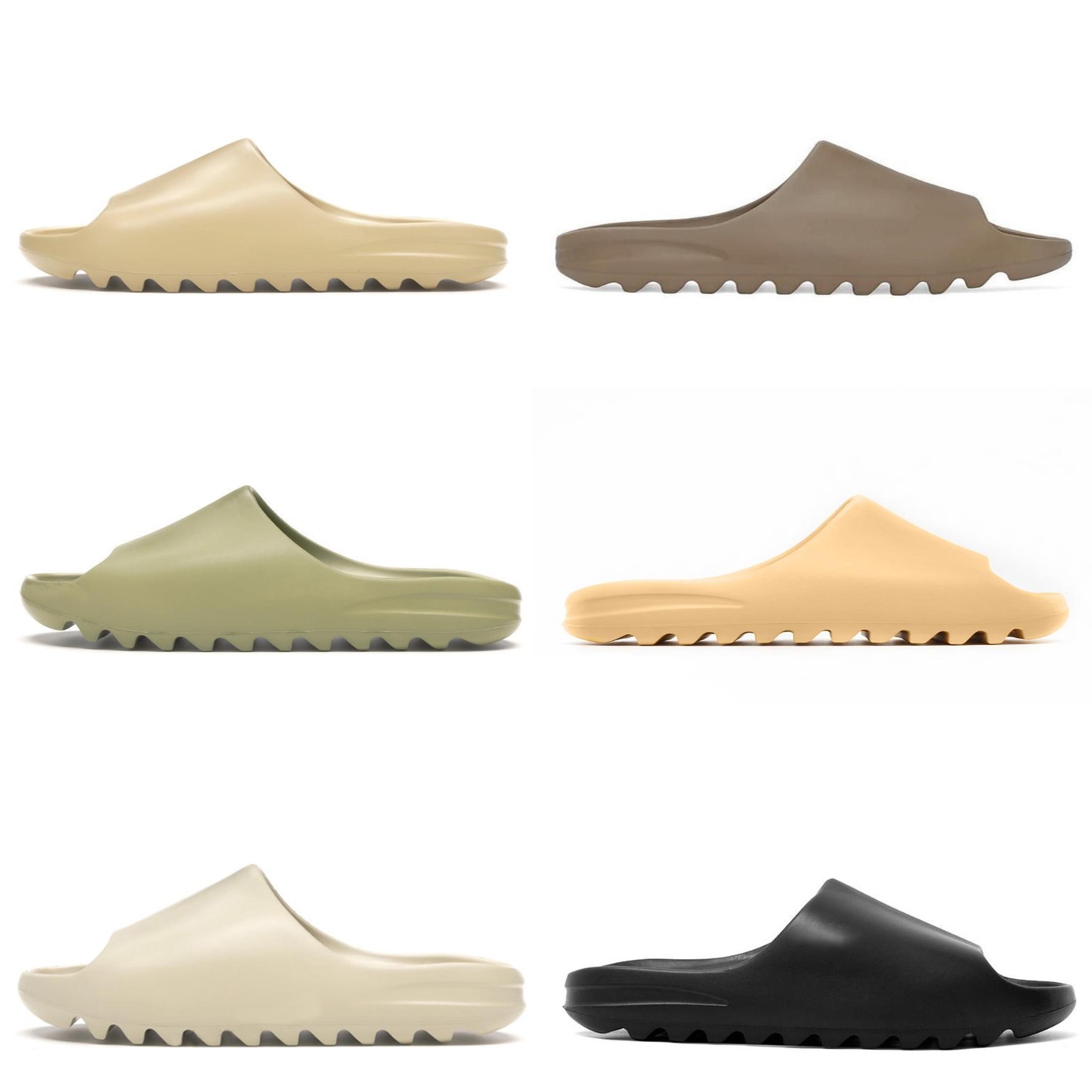 

2021SS Slides Graffiti Bone Resin Desert Sand Designer Slippers Foam RNNR Ararat Summer Fashion Earth Brown Flat Slide Men Women Beach Causal Sandals Runner