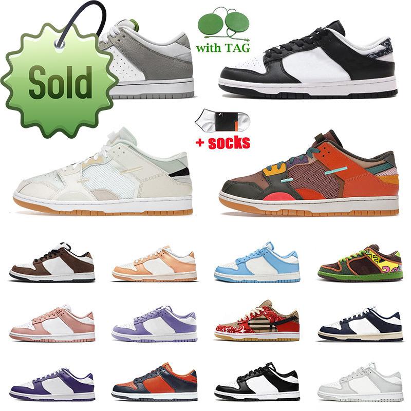 

Sb Dunks Low Running Shoes Top Quality Skate Platform Og Sneakers Scrap Sea Glass Cactus Jack Red Black White Paisley Unc Coast Mummy Trail, A21 36-45 black paisley