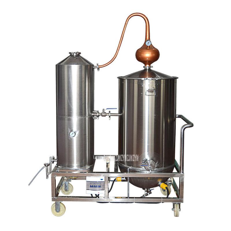 

Home Wine Making Machines 250L Distiller Brewing Machine Copper+304 Stainless Steel Liquor Distillation Equipment Commercial