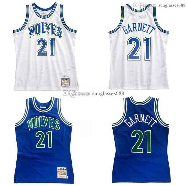 

Stitched Kevin Garnett Jersey S-6XL Mitchell & Ness 1995-96 Mesh Hardwoods Classics retro basketball jerseys Men Women Youth