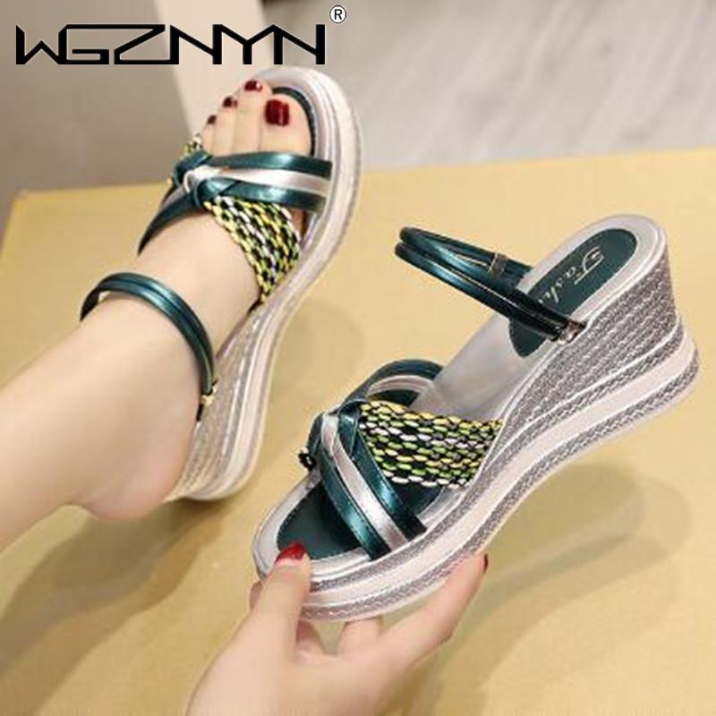 

Dress Shoes 2021 Weaving Woman Sandals Flat Sandalias Gladiator Clear Cross Straps Beach Open Toe Ladies Flip Flops Slides, Black