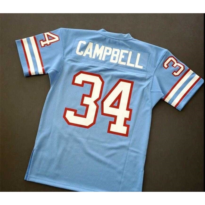 

sjzl Custom Men Youth women Earl Campbell Mitchell Ness 1980 Football Jersey size s-6XL or custom any name or number jersey, Blue women s-2xl