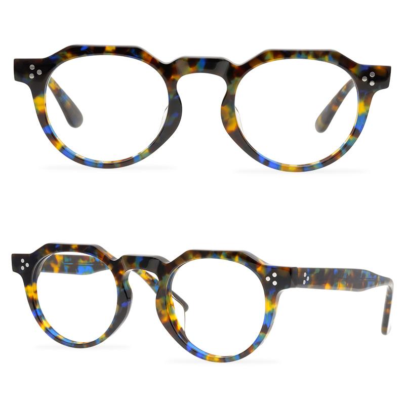 

Fashion Sunglasses Frames Polygonal Acetate Glasses Frame Neutral Retro Optical