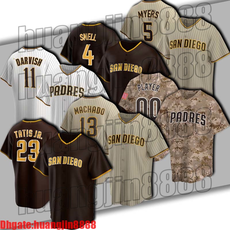 

Padres 23 Fernando Tatis Jr Jersey San 13 Manny Machado Diego Jerseys 11 Yu Darvish 5 Wil Myers Jersey 4 Blake Snell 30 Eric Hosmer Grisham, Man custom size m-xxxl