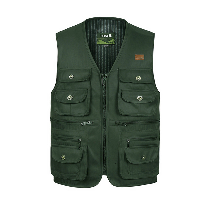

Men's Vests Male Summer Thin Multi Pocket Vest Pographer Outerwear Tool 3 Colors Sleeveless Jacket Waistcoat For Men With Many Poc, Black vest