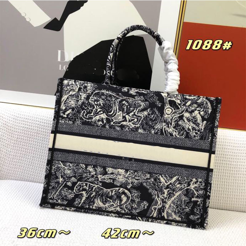 Top Quality Classic Designer Tote Bags woman Fashion High Capacity Handbags Oblique Embroidery Old Flower Print Shoulder Bags lady Cowboy Blue Sh